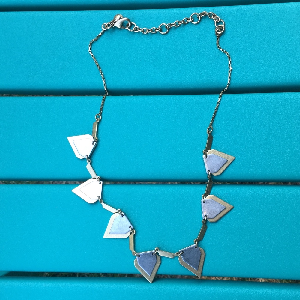 J Crew Minimalist Geometric Necklace